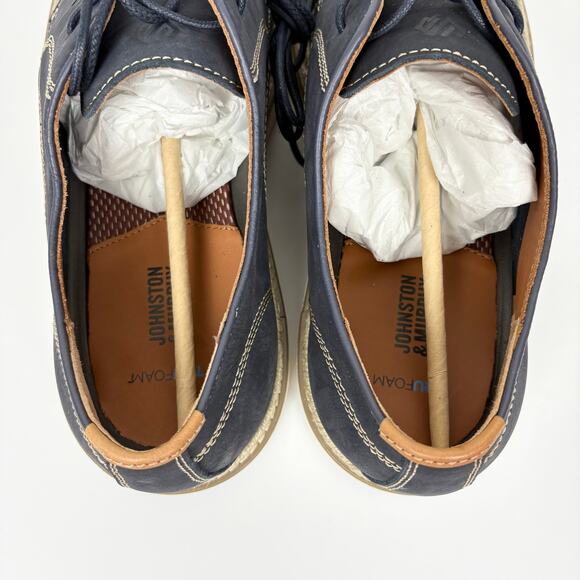Johnston & Murphy Upton Perforated Plain Toe Hybrid Oxfords Blue Nubuck Size 13 - Picture 8 of 11